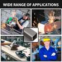 Zonon Square Hot Rolled Steel Tube, 2" x 2", 1/4" Wall Thickness, 6" Length Steel Square Tubing for Industrial Accessories