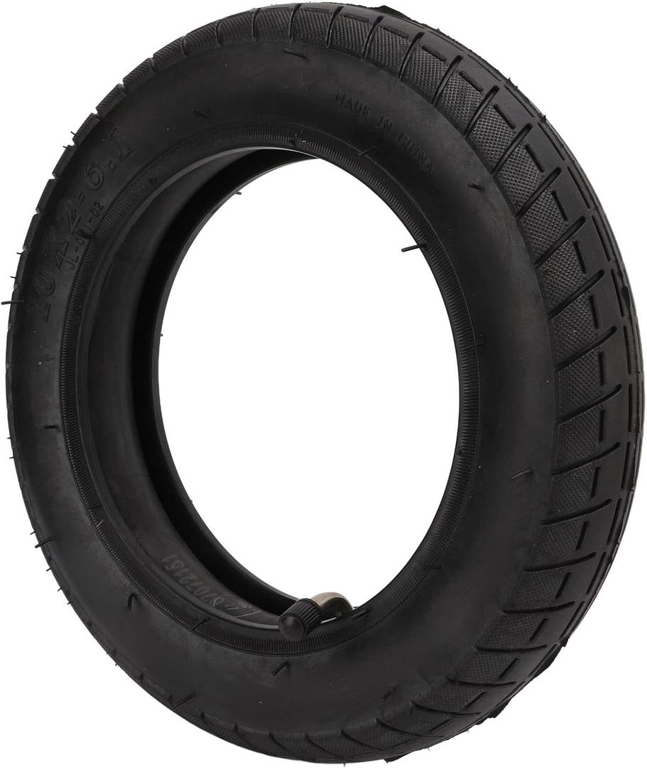 10x2-6.1 Rubber Tire Wear Resistant, Thickened, Anti Slip Texture for Electric Scooter, Easy to Install and Disassemble, Made Rubber Material with Good Air