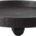 20.5 Inch Planter Caddies Rolling Saucer Caddy with Wheels, Heavy Duty Wheeled Stand for Potted Plant, Round Coaster Roller Base Tray with Casters, Flower Pot Dolly Holder for Indoor Outdoor