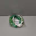 St. Patrick's Day Headband for Women, Lucky Shamrock Hair Accessory with Rhinestones, Green Crystal Knotted Hairband for Irish Holiday, Parade & Party