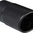 Black Exhaust tip - Fit 1.5 to 2 Inch Exhaust Tail Pipe Diameter- Black Coated Stainless Steel - Car Muffler Tips