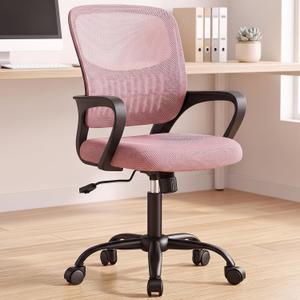 OLIXIS Ergonomic Office Desk Chair, Mid-Back Executive Computer Chair, 21.7''D
