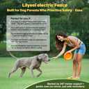 GPS Wireless Dog Collar Fence System - No Monthly Fee App Control, Custom Polygon Boundary & Remote Training, Free Phone Tracker for Up to 5 Pets, Virtual Electric Fence for Dogs, Black