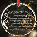 Memorial Ornaments for Loss of Loved One Sympathy Gifts a Letter from Heaven Bereavement Remembrance Gift for Loss of Mom Dad Husband Son Sorry for Your Loss Gifts Glass Round Ornament
