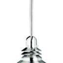 Kichler Grenoble Mini Pendant Light Fixture, Contemporary Kitchen Island Hanging Light with Brushed Nickel Cone Shade, 1-Light 150W Max for Kitchen Island or Dining Room (11" x 8"), 2714NI