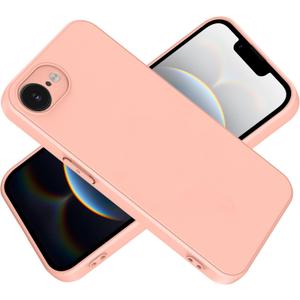 for iPhone 16e/iPhone 17e Case,high qualit,Scratch Resistant,Anti-Skid-TPU Rubber Soft Skin Silicone Protective Case Cover-Pink