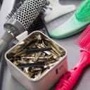 2 x 100 Pcs Metal Duck Bill Hair Clips DIY Hairpins Barrettes with Spring for Halloween Christmas DIY Accessories Home School