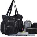 SoHo Times Square Diaper Bag Tote 8Pc Set