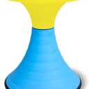 AOBOTE Kids Wobble Swivel Stool, 15.7" Height Wiggle Stool for Ages 6+, 360 Rotatable Active Learning Chair, Flexible Seating for Classroom & Home, Improves Posture & Focus, Blue