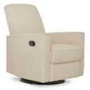 volur Raleigh Upholstered Manual Glider Recliner Rocking & 360 Swivel with Smooth Glide  Greenguard Gold & FSC Certified  Modern Nursery and Living Room Chair in Shell