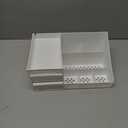 Makeup Organizer Countertop - Bathroom Countertop Organizer for Makeup, Skin Care, Jewelry, Brushes, Lipsticks, etc - Plastic Drawer Storage Container that works as Vanity Organizer (White)