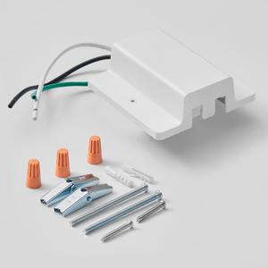 VANoopee H Track Floating Canopy Connector White - Single Circuit, LED Track Lighting Accessories, Easy Install