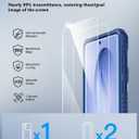 ATATOO for Samsung Galaxy S26 Case Wallet with HD Tempered Glass Screen Protector [2 Pack], Built-in Card Holder, Slide Camera Cover, Drop Protection, Protective Phone Case for Galaxy S26 6.3", Blue