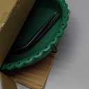 Heated Bird Bath for Outside Winter, Powerful 100W Thermostat Control Water Heated BirdBaths Bowl for Outdoors with 5-Prong Metal Base Heated Bird Bath for Garden Patio Yard Lawn (Green)