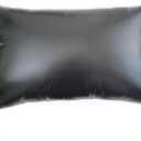 2pcs PU Waterproof Pillowcases With Zipper Pillow Protectors, Dust Proof, Grease Proof, Dog Proof, Extends Pillow Life, Utility Patent Leather Pillow covers, Beddings (Queen(20"*30"), Black)