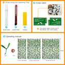 3 x Window Privacy Film Stain Glass Window Film Rainbow Window Film Window clings Non-Adhesive Reusable Decorative for Room (Mistletoe Rainbow, 17.5 x 78.7 in)