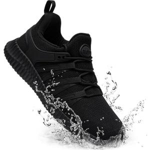 Slip On Sneakers Women Non Slip Work Shoes Water Resistant Comfortable Black Slip Resistant Breathable Lightweight Walking Shoe Zapatos Antideslizantes para Mujer, Black, 5