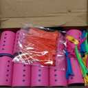 141 Pieces Hair Rollers Set Include 60 Plastic Hair Rollers (Multicolor,6 Size)
