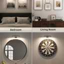 EZVALO Picture Light for Wall, Rechargeable 2400mAh Battery Lights Wireless Remote, 3 Color & Dimmable Magnetic 8'' LED Lights Display for Painting, Living Room, Gallery, Bedroom, Dashboard(Black-3P)