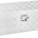 39 Inch Aluminum Truck Tool Box, Truck Bed Tool Box with Side Handle, Lock and 2 Keys, Tool Storage Box for Truck,Trailer,Pickup,RV,39"X13"X10",Silver