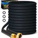CXEZSIK Garden Hose 50ft Lightweight, Non-Expanding, Leak-Proof Metal Connector, No-Knot No-Tangle, Easy to Store and Carry, Wear-Resistant, 3/4GHT Flexible Water Hose, Hose for Yard, Garden, Outdoor