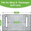 Golf Cart Seat Covers,Golf Cart Seat Towel Blanket,Soft Plush Golf Cart Seat Cover Fits for EZGO, Club Car, Yamaha and More,Golf Cart Accessories,Golf Gifts for MenGary