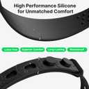 Fit Geno Patellar Tendon Support Strap: 2 Pack Knee Brace Patella Band for Pain Relief Men Women - Adjustable Knee Strap for Basketball Osgood Schlatter Running Football Hiking 2 Pack(Black), One Size (Blue, M)
