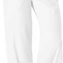 TOPYOGAS Womens High Waist Drawstring Stretch Casual Pants Summer Loose Pants Straight Trousers with Pockets, M