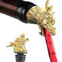 Dragon Head Wine Aerator Pour Spout, Decanter Olive Oil Liquor Bottle Pourers, Gold Plated Alcohol Spirits Whiskey Creative Gifts for Ball Party Bar