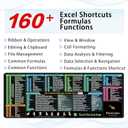 Excel Shortcut Kyes Mouse Pad,Large XL Excel Cheat Sheet Desk Pad,Pc Office&Gaming Keyboard Mat, Non-Slip Spreadsheet Shortcuts Mousepad 31.5" x 11.8"