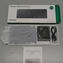 Samsers Foldable Bluetooth Keyboard, Portable Wireless Folding Keyboards for Travel, Support Up to 3 Devices for iPad, iPhone, MacBook, Android, Windows Laptop Tablet PC - Black