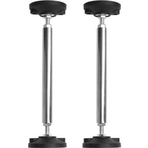 Qivine 2Pcs Telescopic Support Pole, Adjustable 11'' - 20'' Length Support Pole Rod, Stainless Steel Cabinet Jack Supports System with Up to 660 Lbs Rust-resistance for Cabinet Sofa Sink (38-52cm)