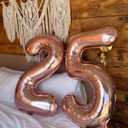 Rose Gold 5 Balloon, Number Balloons 40 Inch, 5th Birthday Balloon Decorations, Rose Gold Party Supplies, 5 Number Balloons, Number 5 Balloon