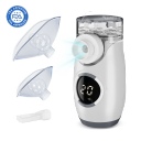 Portable Nebulizer for Pets Breathing Problems - 2 Masks Nebulizer for Cats and Dogs, Low-Noise Battery Operated for Home Travel Use (Type-C Charging) Powder Blue