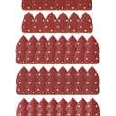 Bates- Mouse Detail Sander - 60 PCs, 40/80/120/180/240 Grit Sanding Pads, Compatible With Mouse & Palm Sanders (Red)