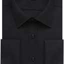 Alimens & Gentle French Cuff Regular Fit Dress Shirts (Cufflink Included), Size: 17" Neck 32"-33" Sleeve
