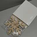 Snowflake Wooden Door Sign with LED Light Winter Lighted Snowflake Wreath for Front Door Wall Porch Light up Flake Hanger for Winter Xmas Indoor Outdoor Window Decoration (Classic)