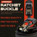 Resistance Band Door Ratchet Anchor with 6 Points - Portable Home Workout Anchor (Fits 6-7.7ft Doors)