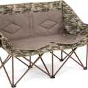 Oversized Double Camping Chairs for Adults, 2 Person Camping Chair, Green, Non-Heating