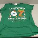 I Survived 67 Days of School Christmas Candy Cane Six Seven T-Shirt