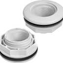 AOIT 2 Pack Replacement SP1023 Inlet Return Fitting for Vinyl Fiberglass, 1-1/2" FIP Inlet Return Fitting fit on-Ground and Above Ground Swimming Pools, Wall Fitting with Locknut and Gaskets