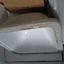 Square Undermount Bathroom Sink 10" x 10" White Ceramic