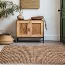 Handspun Jute Area Rug – Premium Natural Reversible 3x5 ft Rug