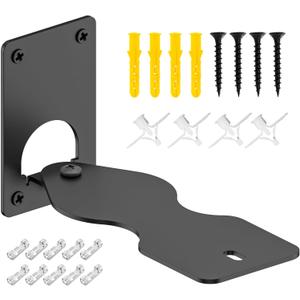 Heavy-Duty Speaker Wall Mount for KEF LSX II Speakers Mount Wall Bracket - Space Saving Wall Speaker Mount for KEF LSX II Wireless HiFi Speakers Bracket with Cable Clips, Black