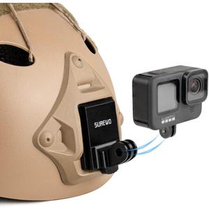 Aluminum NVG Mount Compatible with GoPro Hero 13/12/11/10/9/8/7/6/5 Black, Tactical Helmet NVG Mount Compatible with DJI Osmo Action 5 pro/4/3/2,Insta360 ONE R/Crosstour and Most Action Cameras