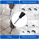 Serrated Masonry Drill Bit Set Serrated Masonry DrilMagnetic Phillips Head Drill & Screwdriver Bits Shank for Impact Drivers, Professional & DIY Use for Concrete Tile Glass Brick Ceramic Plastic Wood