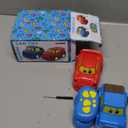 Remote Control Car 2 Year Old, Toddler RC Cars Ages 2-4 Boy, 2-Pack 2.4 GHz Truck and Race Car with Sound and Light, Easy Electrical Remote Control Toy Gifts for Boys Girls 3 4 5+ Year Old