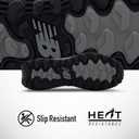 New Balance Women's Fresh Foam Cremorne Composite Toe Safety Shoes (9, Black|grey)