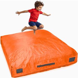SaferBounce Crash Pad for Kids Sensory | Big 5Ft x 5Ft | Autism Sensory Crash Mat for Jumping Play | Crashpad | Soft Foam Landing Pad | Giant Mat Pillow | Climbing, Gymnastics