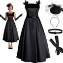 Women's 1950s Audrey Hepburn Style dress Vintage Swing Cocktail Dresses Tea Party Outfits, XL
